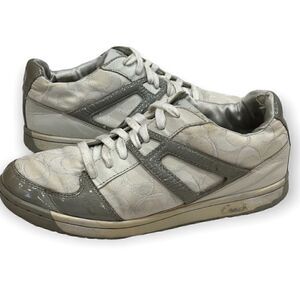 Coach Nova Signature C Silver Sneakers 9M